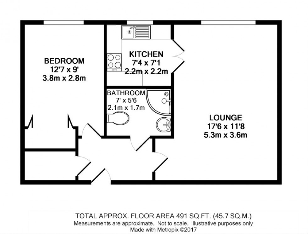 Floorplan for Walderslade Road, Walderslade, Chatham, Kent ME5 9GJ