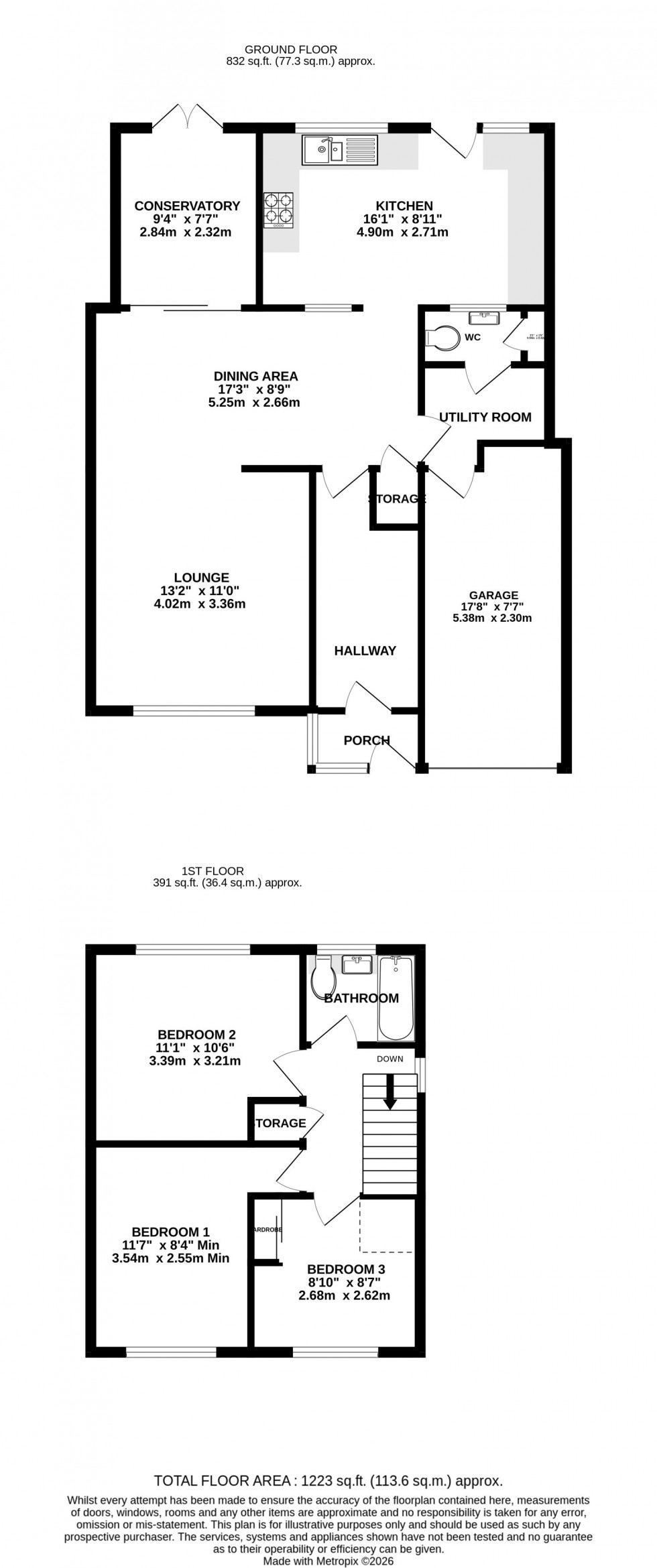 Floorplan for Broadway, Twydall, Gillingham, Kent ME8 6DR