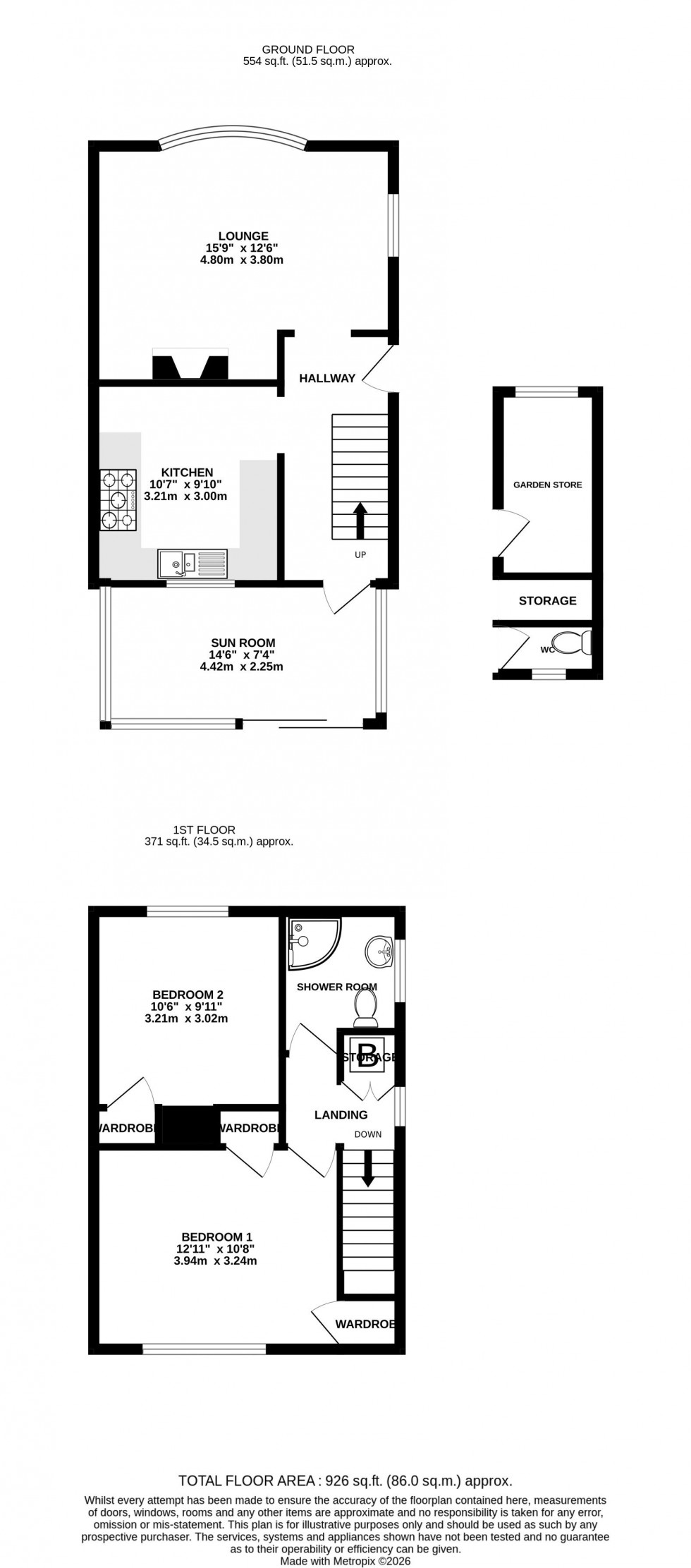 Floorplan for Featherby Road, Twydall, Gillingham, Kent ME8 6DF
