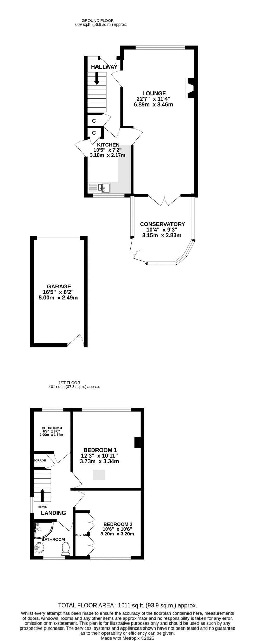 Floorplan for Cambridge Road, Rainham, Gillingham, Kent ME8 0JF