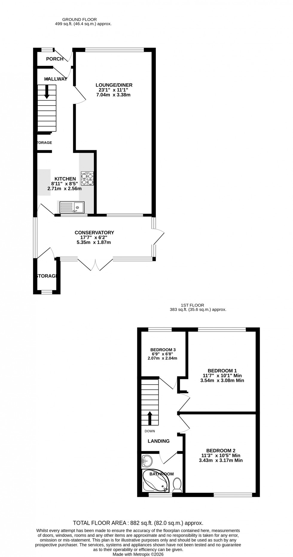 Floorplan for Mill Lane, Chatham, Kent ME5 0BA