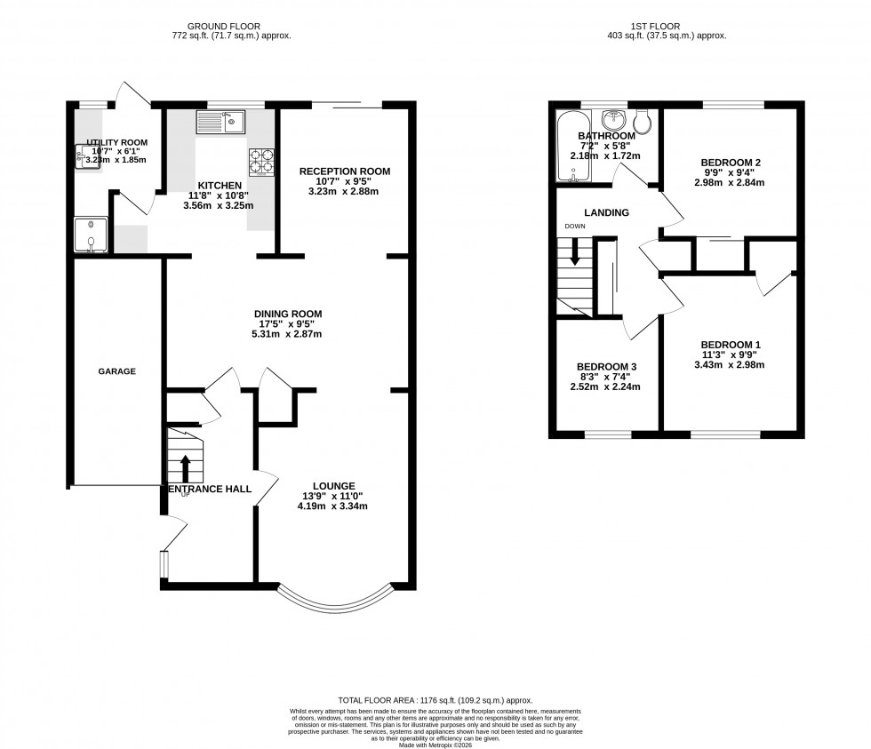 Floorplan for Sandgate Court, Rainham, Gillingham, Kent ME8 8TQ