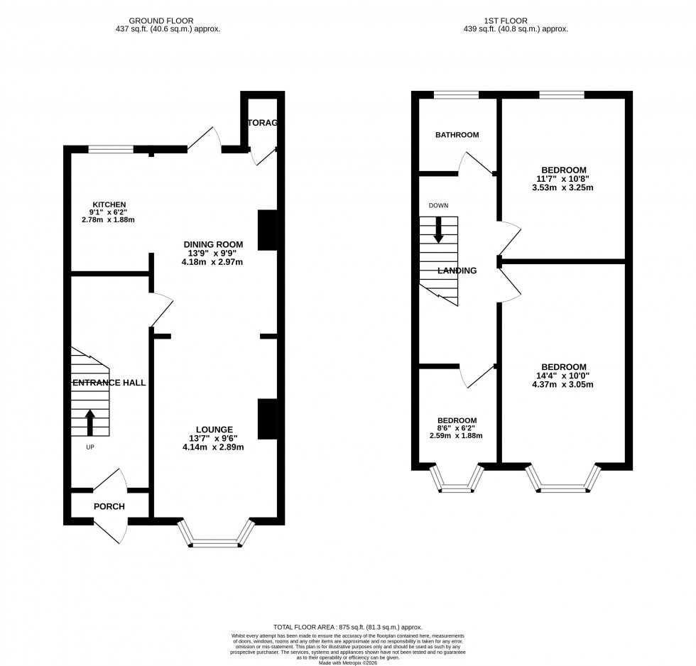Floorplan for Camden Road, Gillingham, Kent ME7 1QS