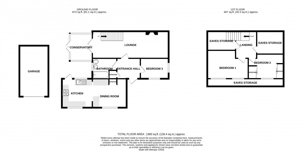 Floorplan for Childscroft Road, Gillingham, Kent ME8 7SW