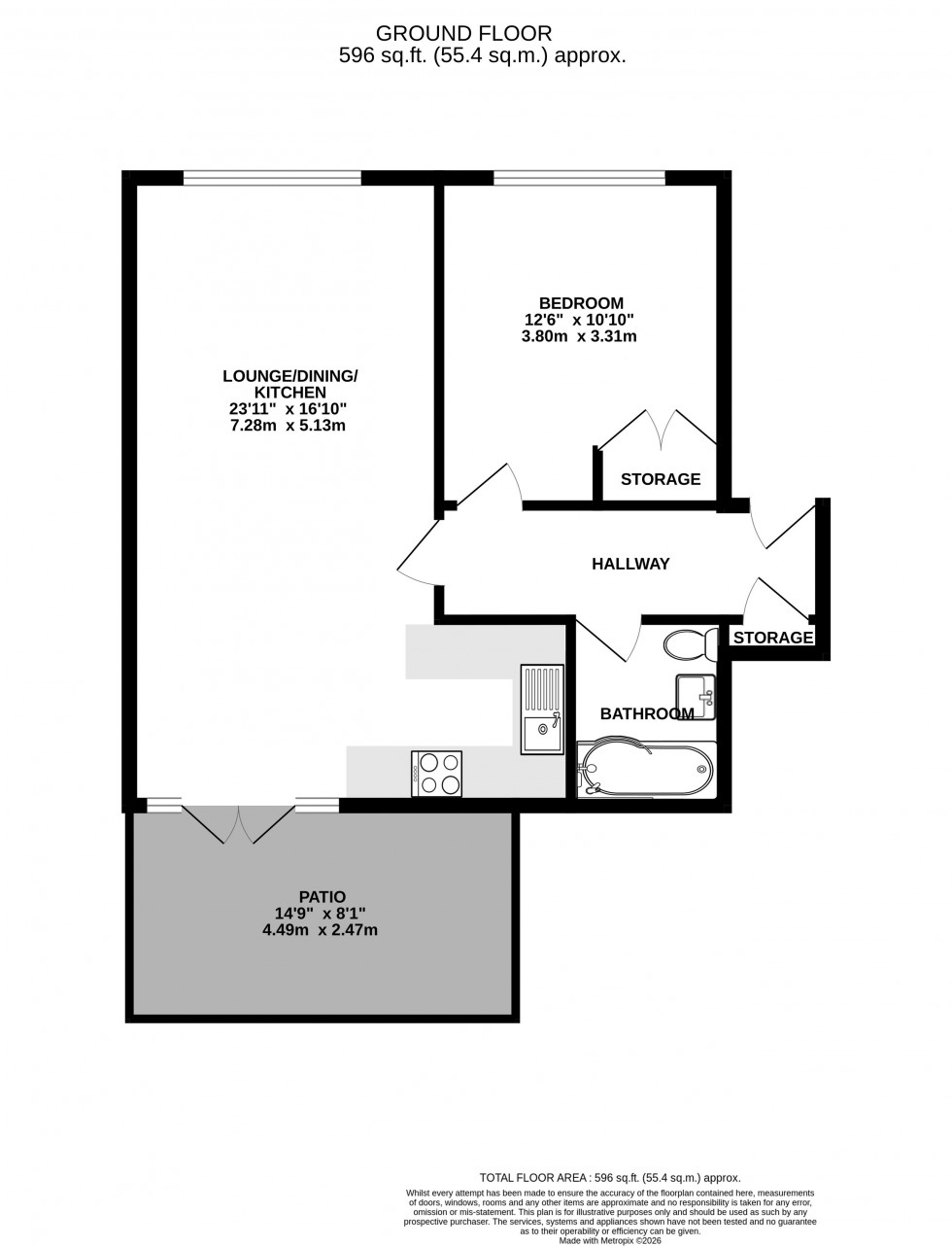 Floorplan for Station Road, Rainham, Gillingham, Kent ME8 7PR