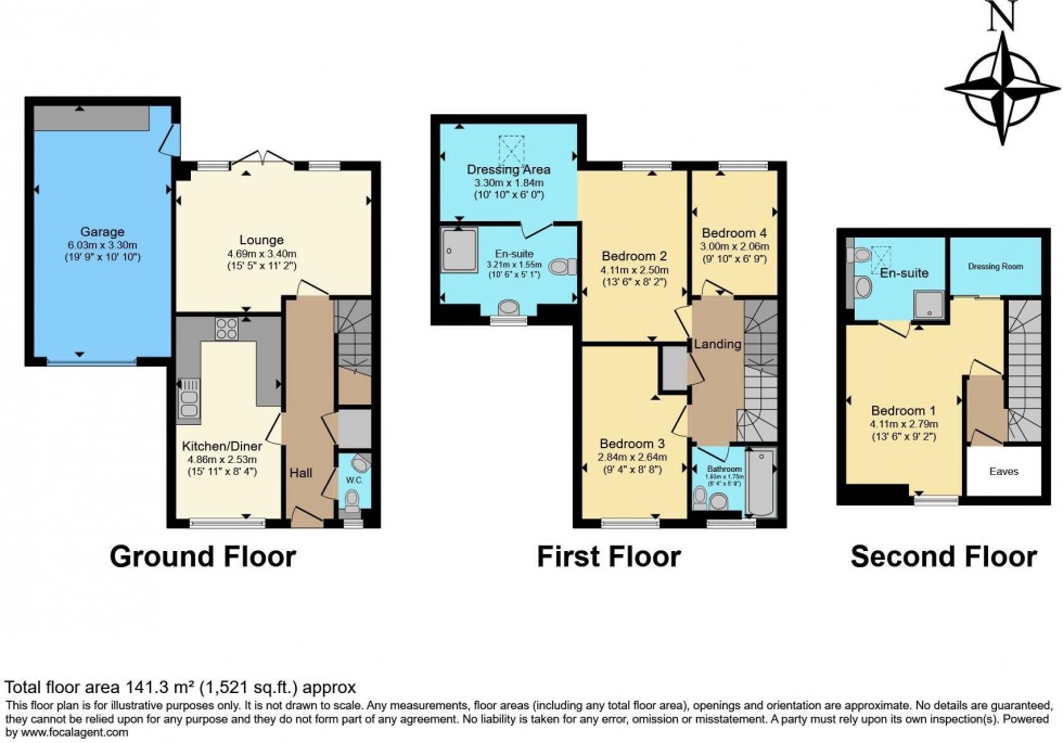 Floorplan for Kissick Gardens, Chatham, Kent ME5 9FE
