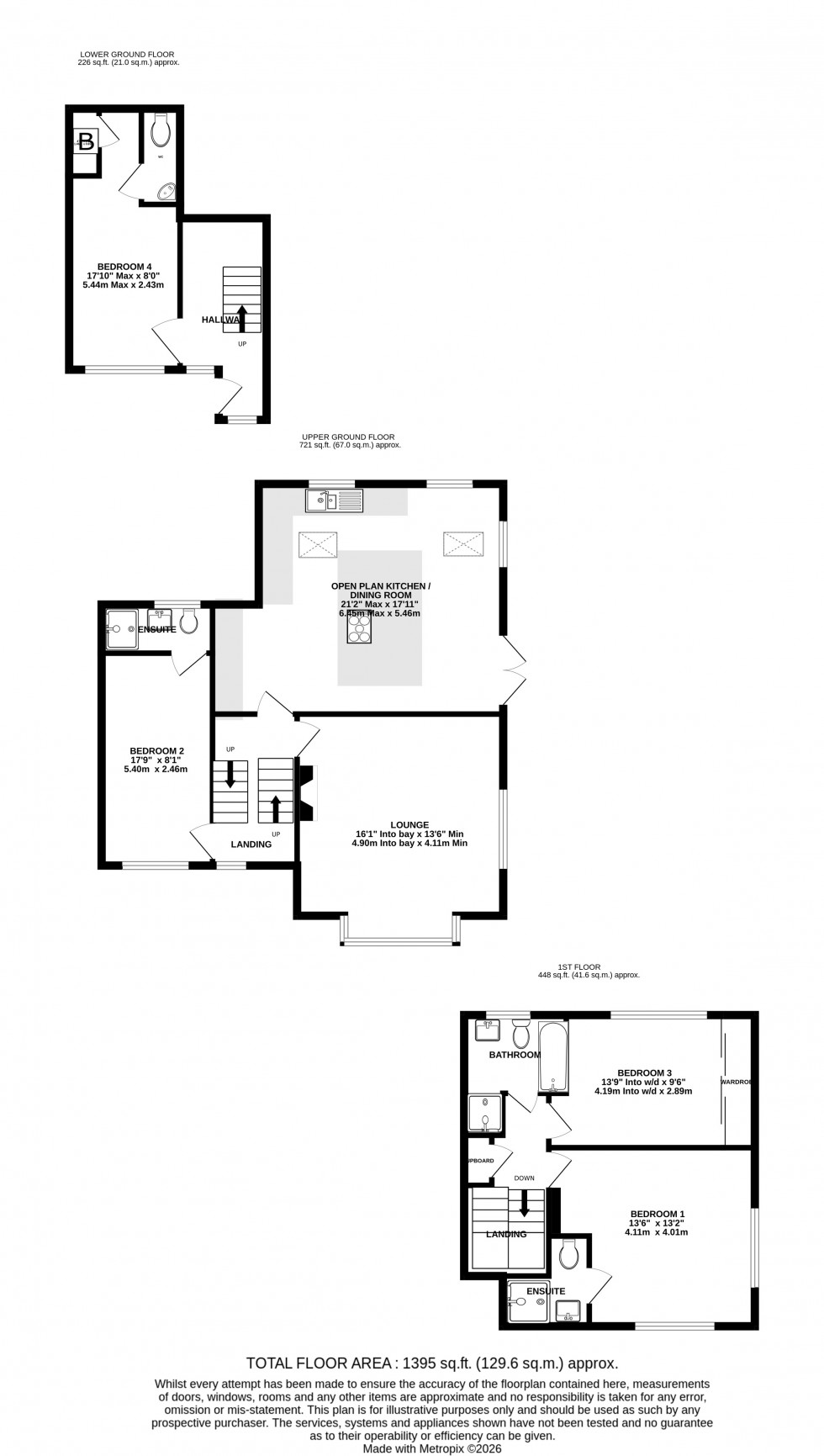 Floorplan for Scotby Avenue, Walderslade, Chatham, Kent ME5 8ER