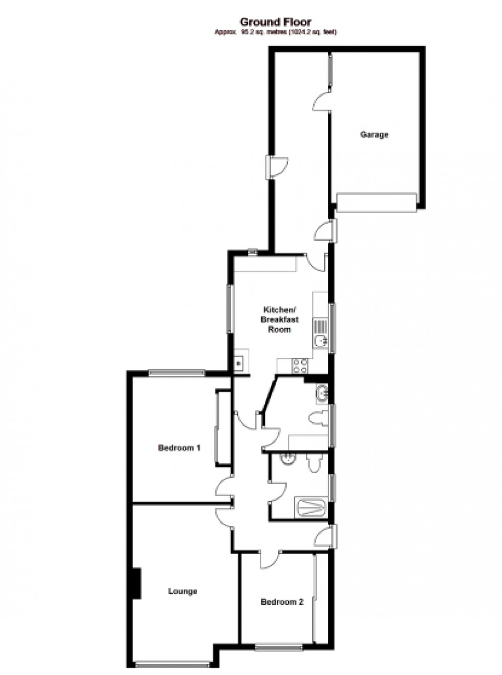 Floorplan for Harty Avenue, Wigmore, Gillingham, Kent ME8 0NA
