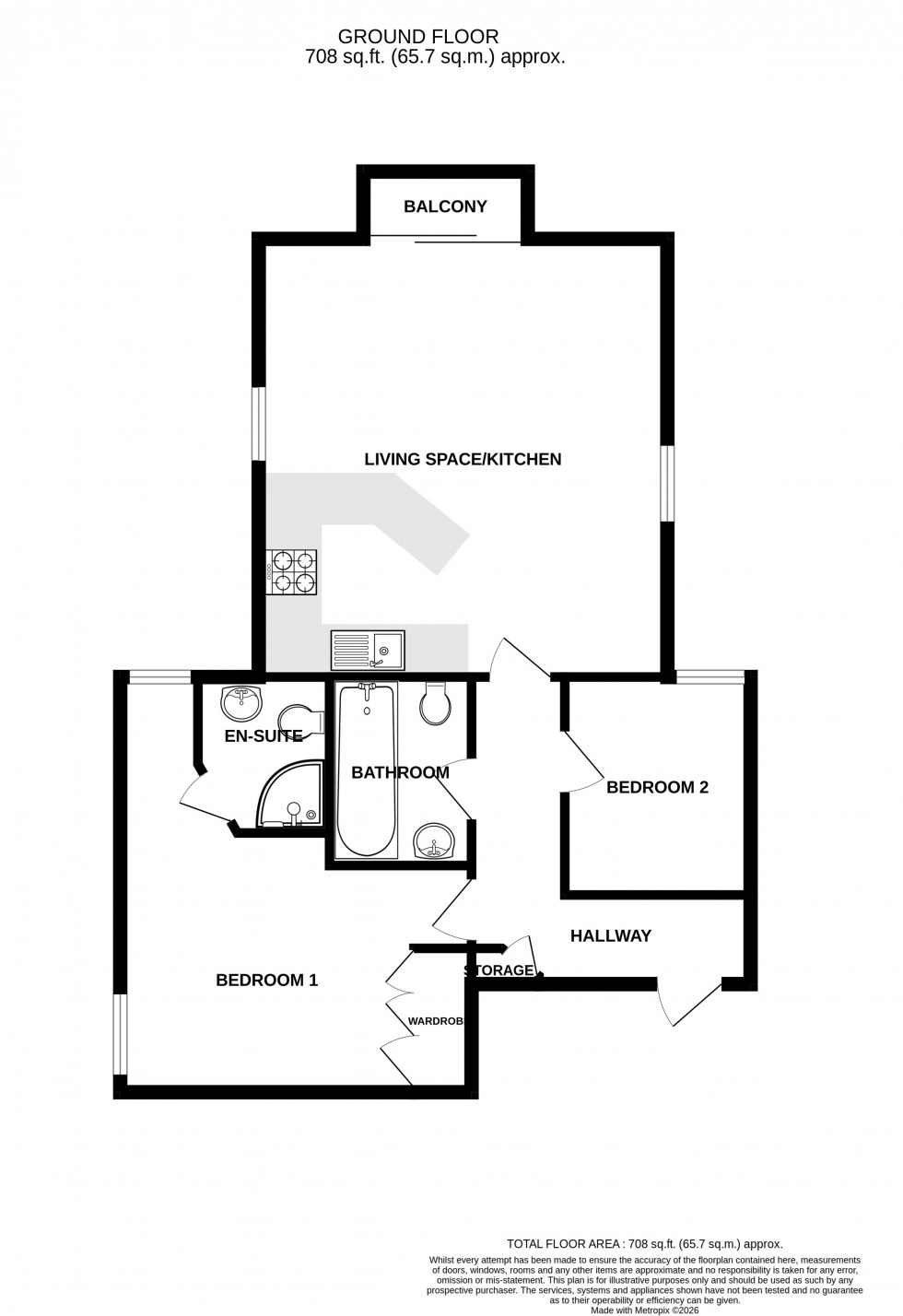 Floorplan for Estuary Reach, Pleasant Row, Brompton, Gillingham, Kent ME7 5QX