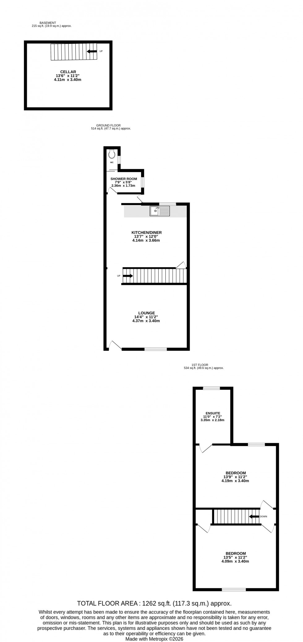 Floorplan for Dale Street, Chatham, Kent ME4 6QG