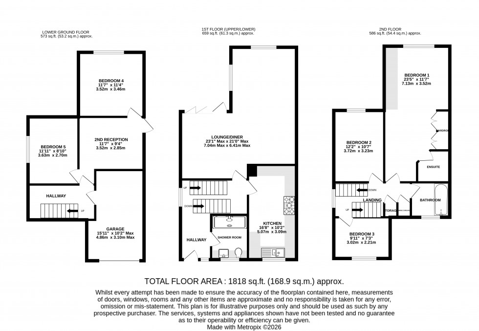 Floorplan for Barlow Close, Parkwood, Gillingham, Kent ME8 9NF