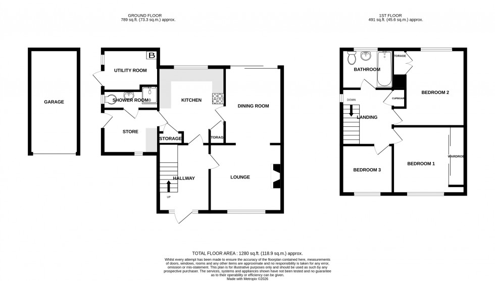 Floorplan for Station Road, Rainham, Gillingham, Kent ME8 7QY